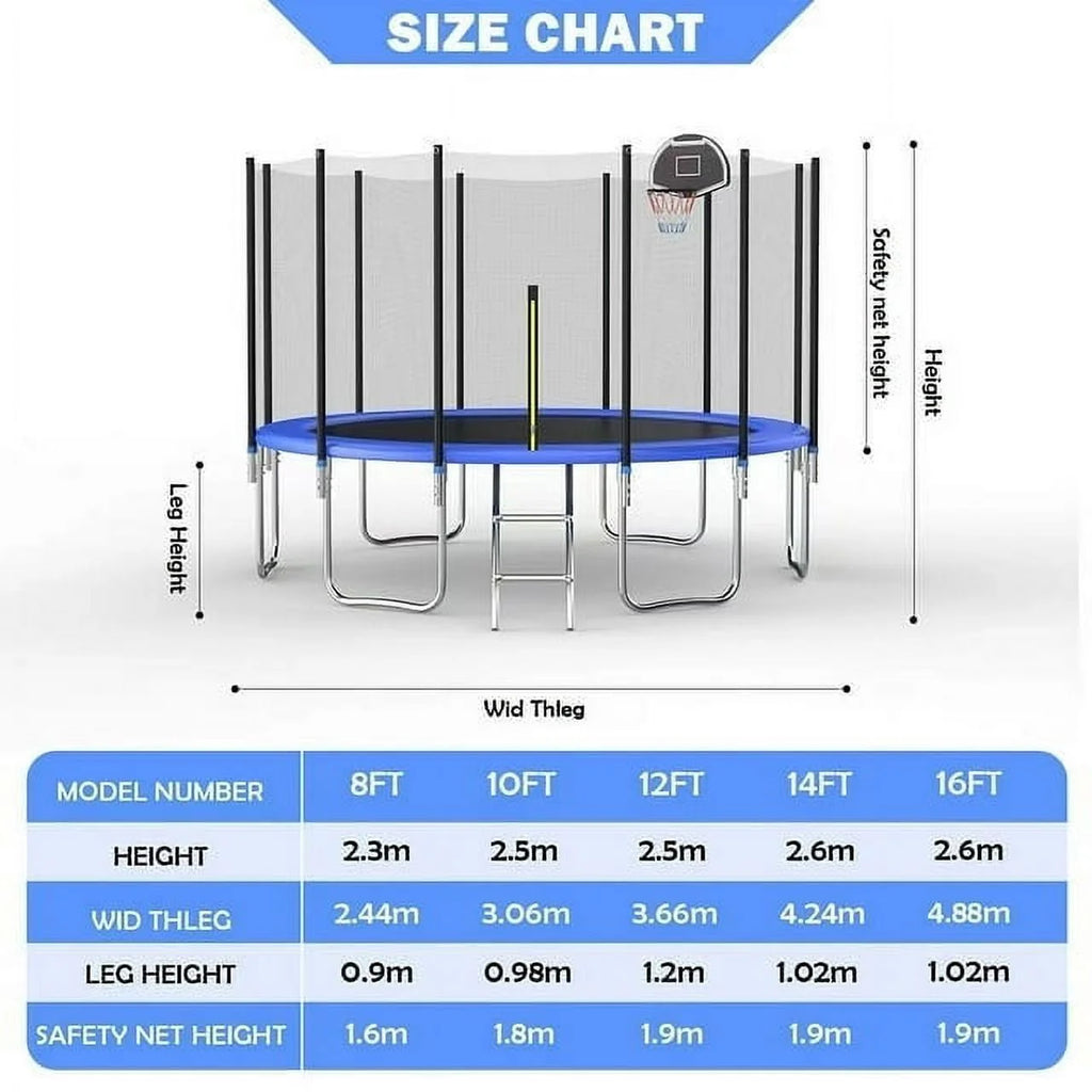 10FT Trampoline with Safety Enclosure Net I8927