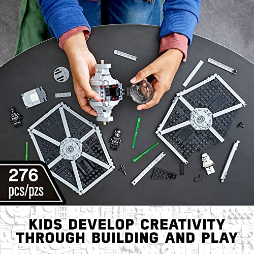 Imperial TIE Fighter Building Toy with Stormtrooper and Pilot Minifigures X63318