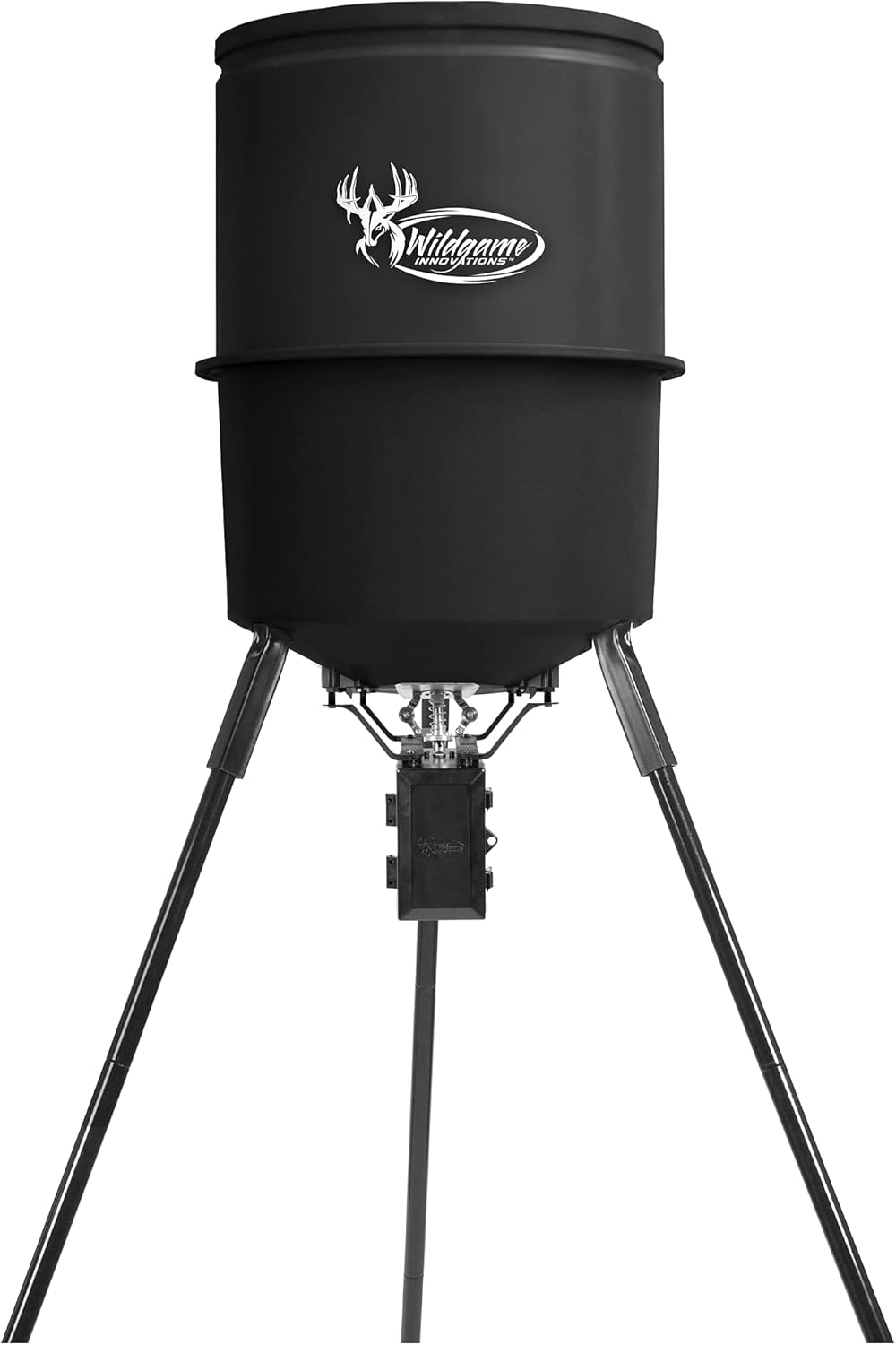 Black Tri-Pod Game Feeder with 225 lb Capacity D107434