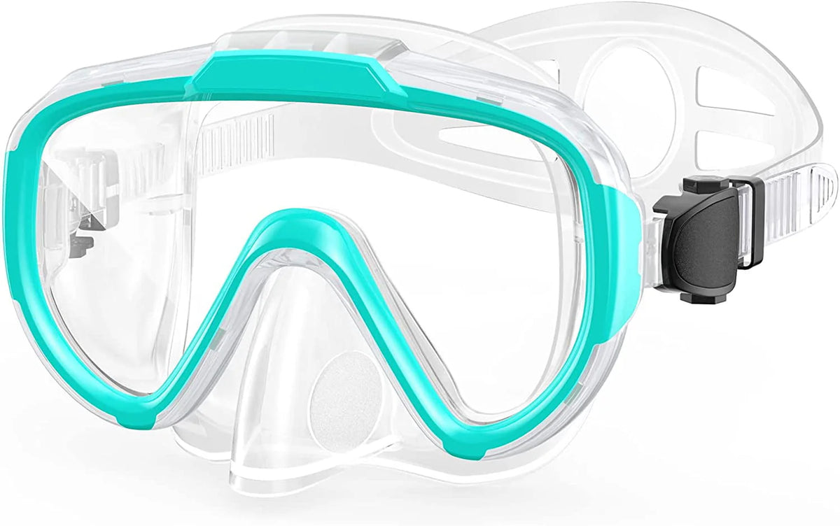 Adult Anti Fog Tempered Glass Swim Goggles with Nose Cover X376