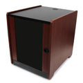12U Office Server Cabinet with Wood Finish Q3531