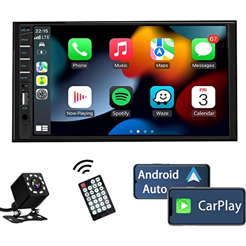 Double Din 7 inch Touchscreen Car Stereo with Backup Camera O100