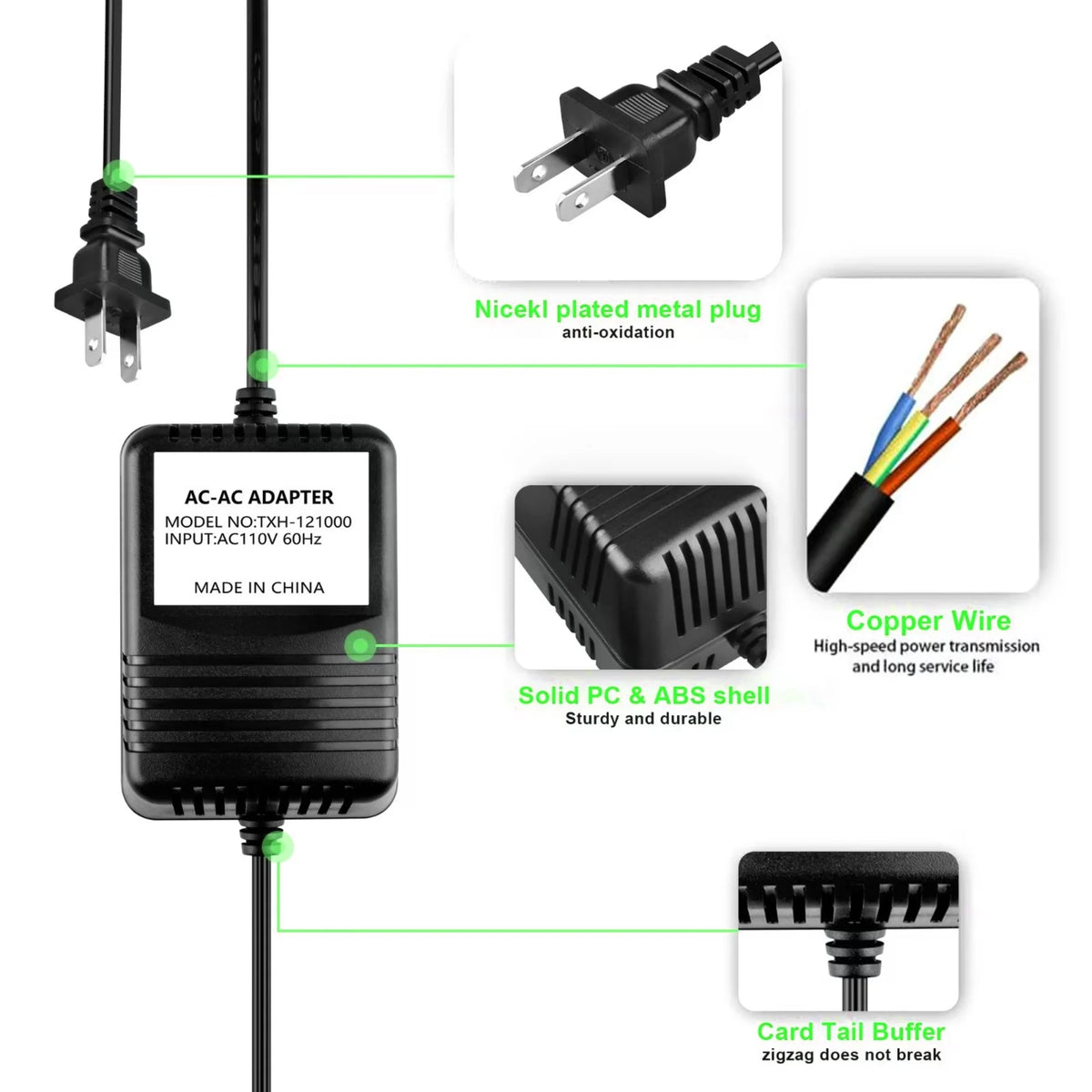 AC Adapter 12V 1700mA Power Supply J964