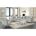 2-piece Tufted Living Room Set Grey E497698