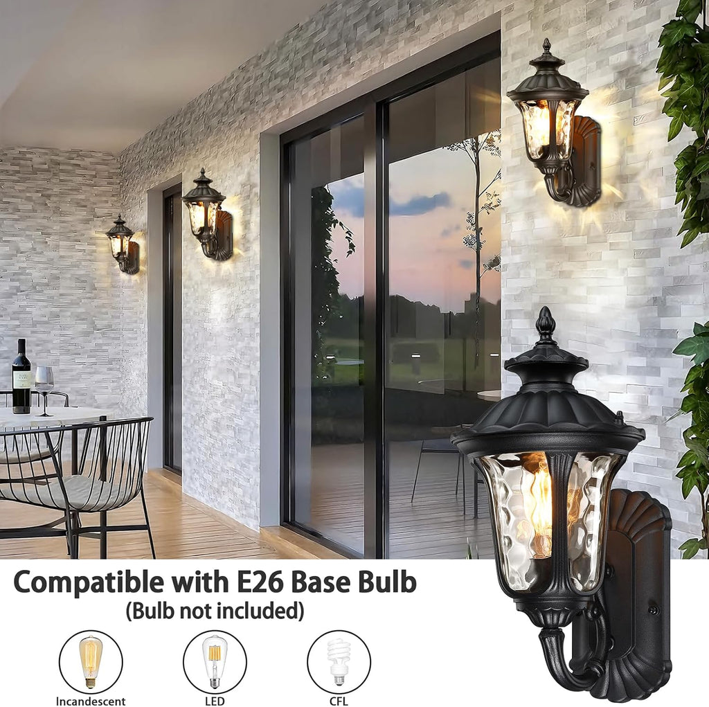 Black 15.6'' Waterproof Outdoor Wall Light Fixture M996309