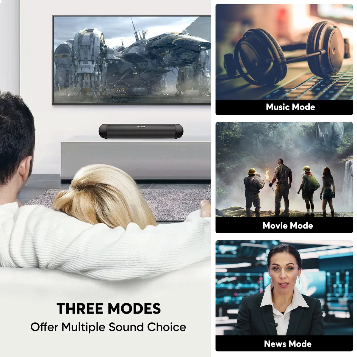 Small Soundbar with Subwoofer H8990