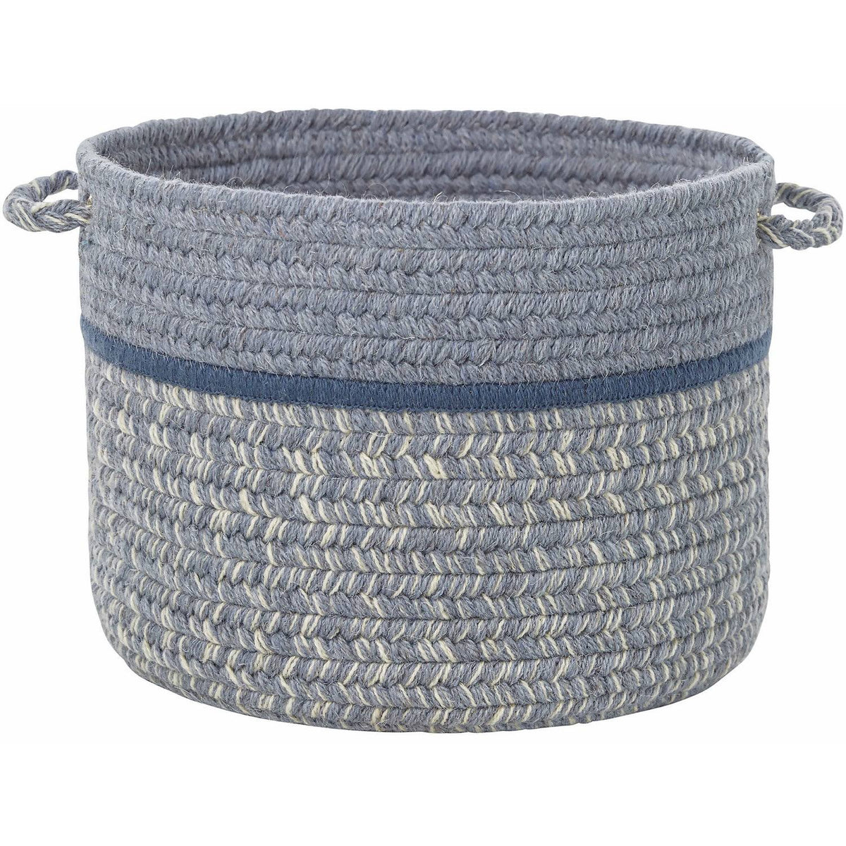 Natural Wool Basket in Sunrise Blue S890815