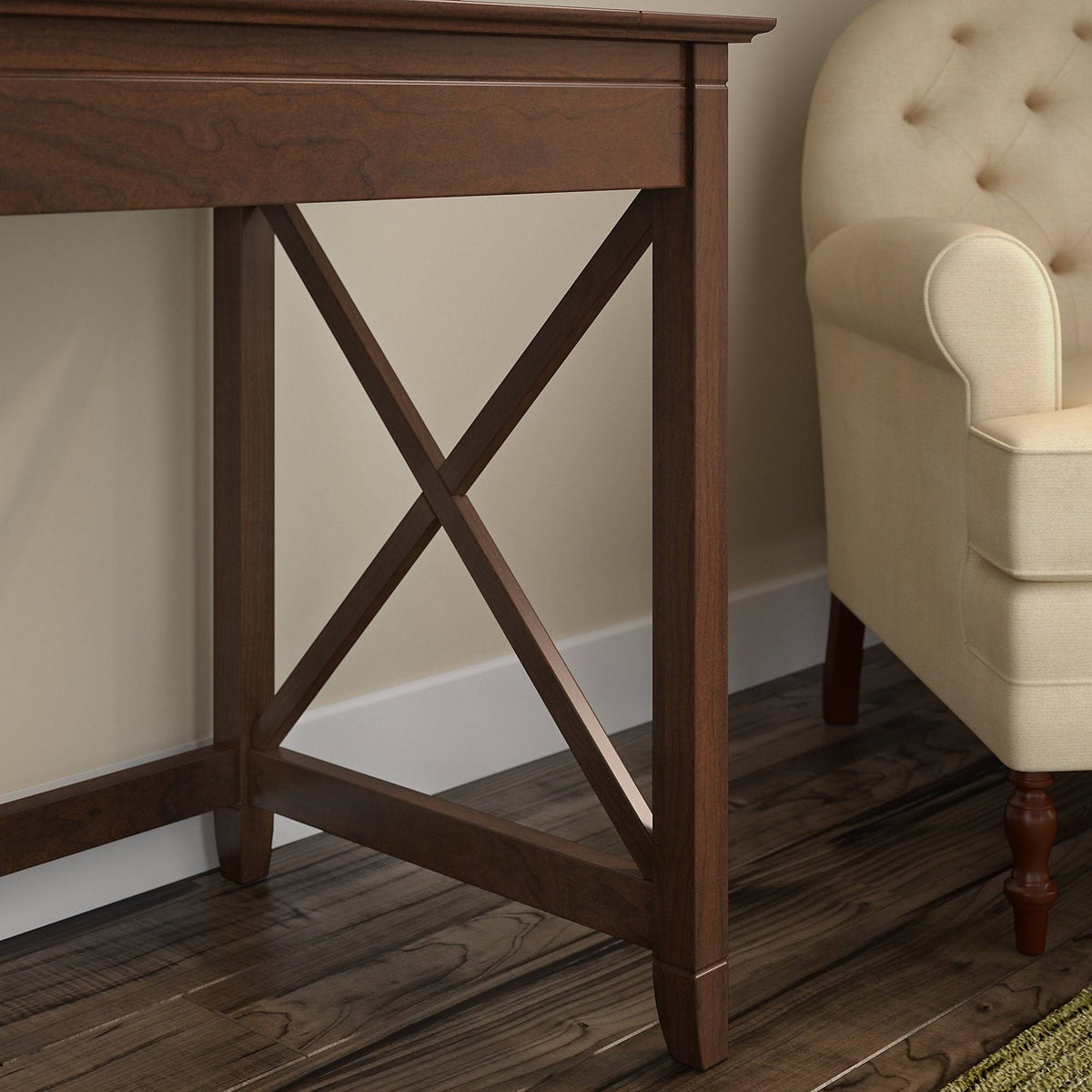 60-Inch L-Shaped Desk with Mobile File Cabinet F17394
