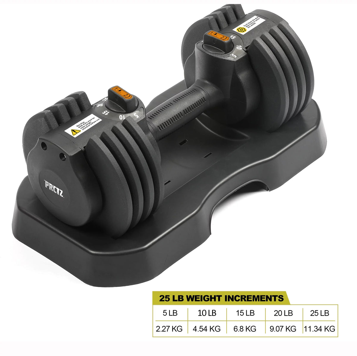 10-30lb Adjustable Dumbbell Pair with Stand P2630