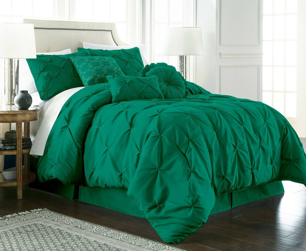7 Piece Emerald California King Comforter Set U232852