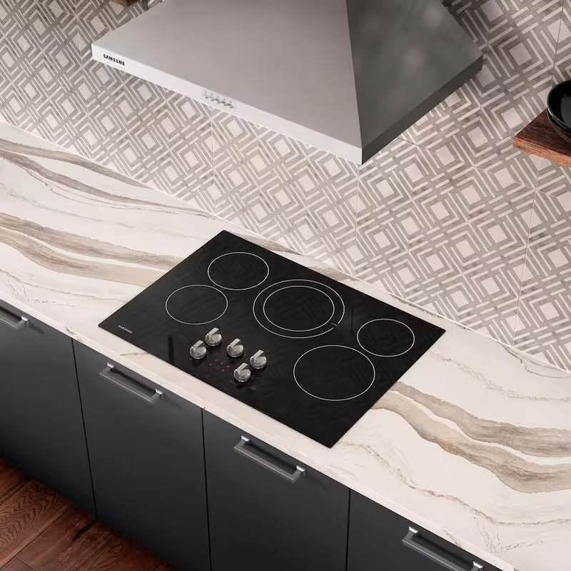Black 4-Element Electric Cooktop H2443