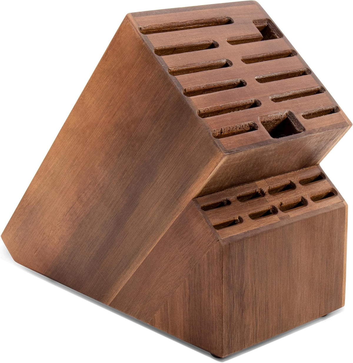 20 Slot Acacia Wood Knife Block O108904