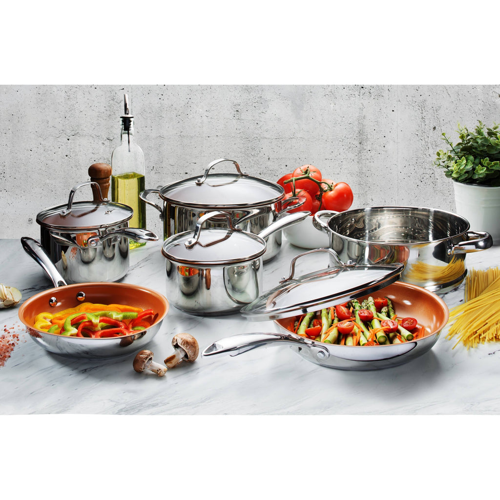 10-Piece Stainless Steel Cookware Set X535