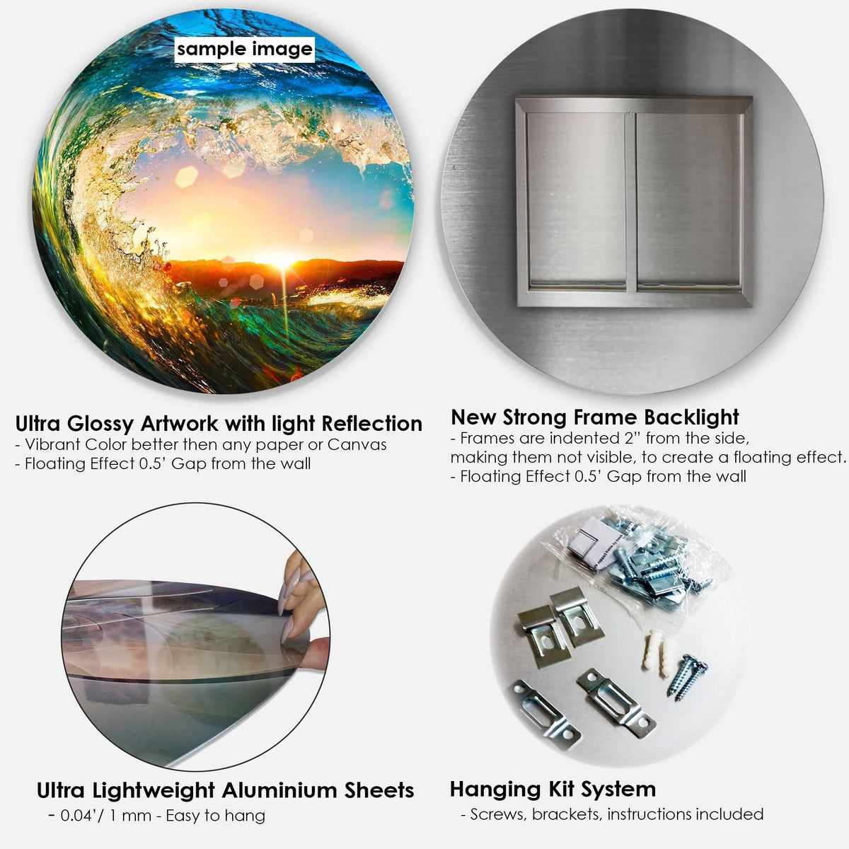 Round Metal Wall Art X547071