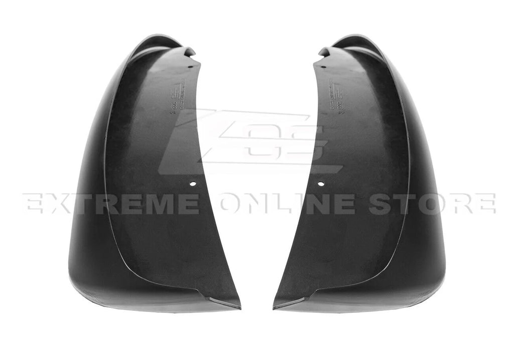 GM Factory XL Extended Style Front & Rear Side Splash Guards Mud Flap Pair ( ABS Plastic - Matte Black ) U514049