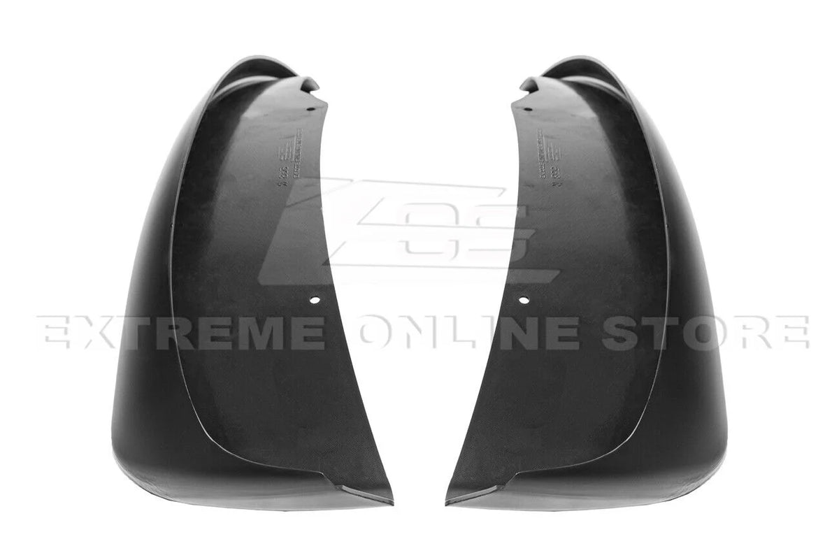 GM Factory XL Extended Style Front & Rear Side Splash Guards Mud Flap Pair ( ABS Plastic - Matte Black ) U514049