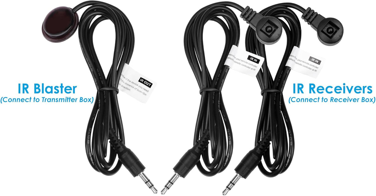 130ft 1080p 1x2 HDMI Extender Splitter Over Ethernet Cable with IR Remote Control W249436