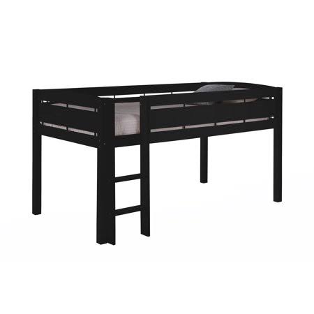 White Wood Loft Bunk Bed D55531