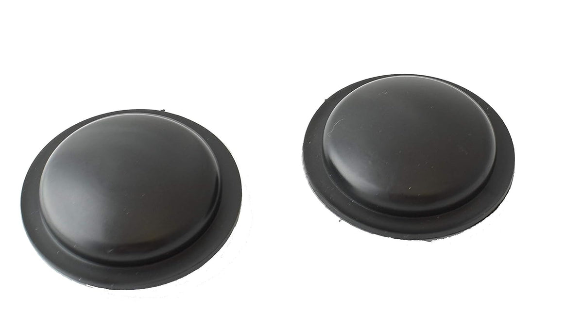 Red Poly Tread Steering Wheels Set with Axle, Fasteners and Protective Caps (4 pcs) 7 x 2 with Bearings ID 20mm G821024