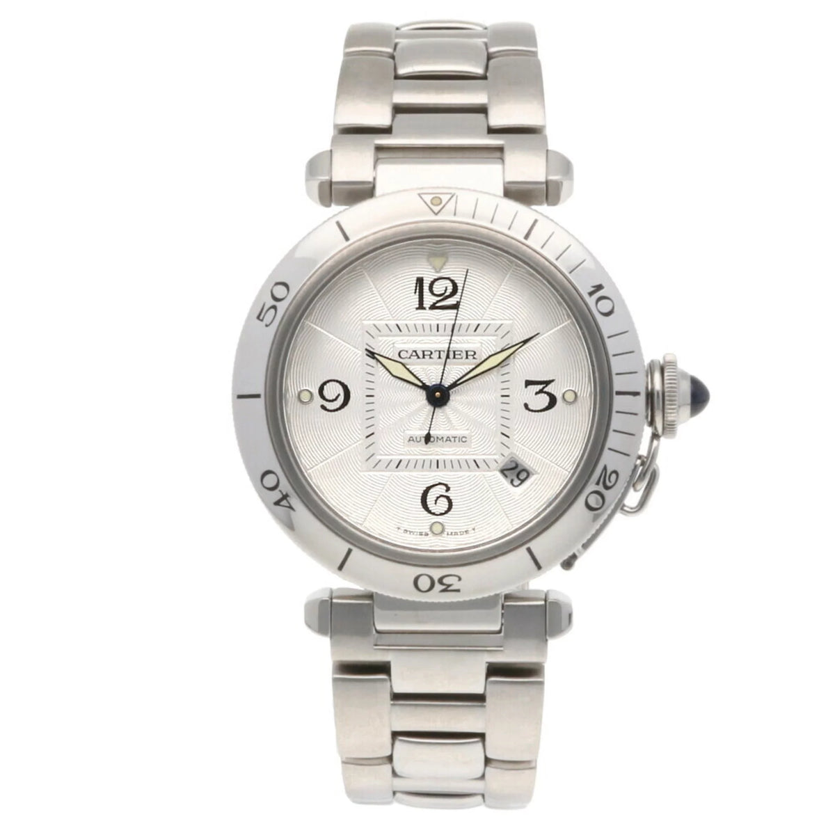 Pre-Owned 38MM Stainless Steel Self-Winding Men's Watch G835