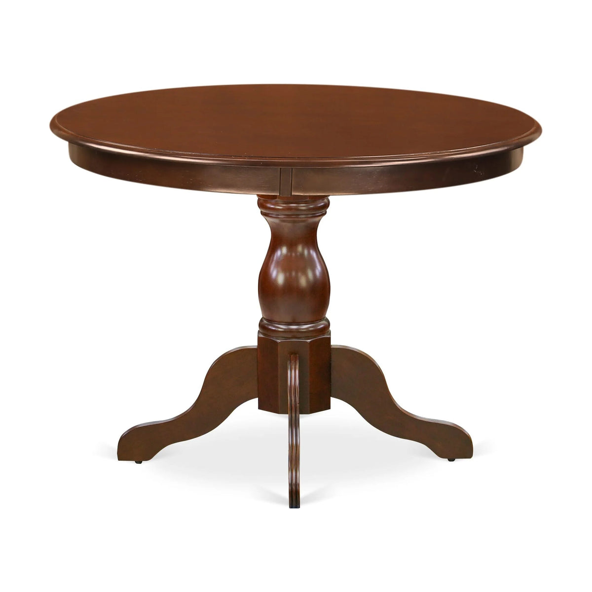 Mahogany Wood Dining Table with Pedestal Legs W653