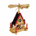12x22 Wood Alpine House Carousel with Candles Y745033
