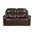 Leather Power Reclining Loveseat with Adjustable Headrest B10565
