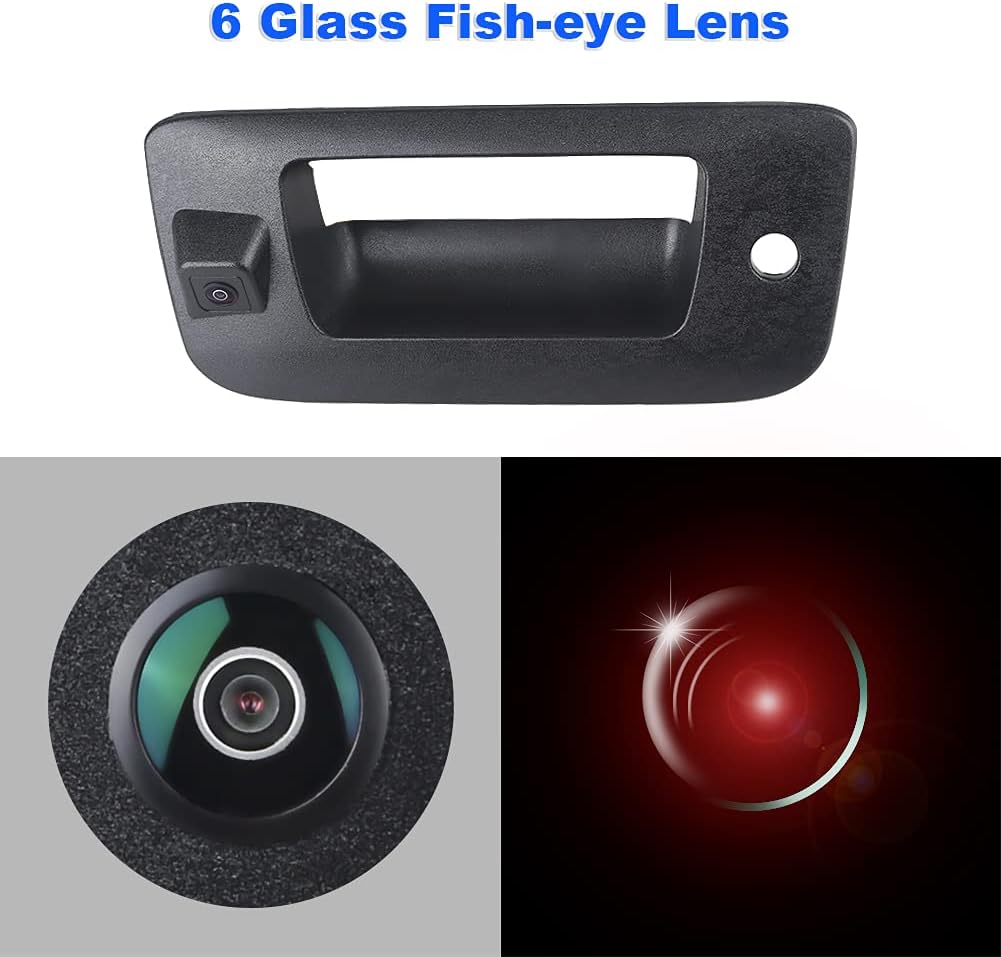 Waterproof Black Tailgate Handle with Camera Pack of 2 B567