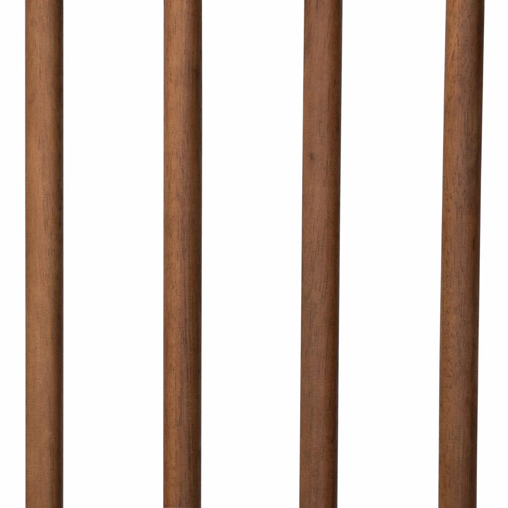 Walnut Brown Wood King Size Platform Bed E812673