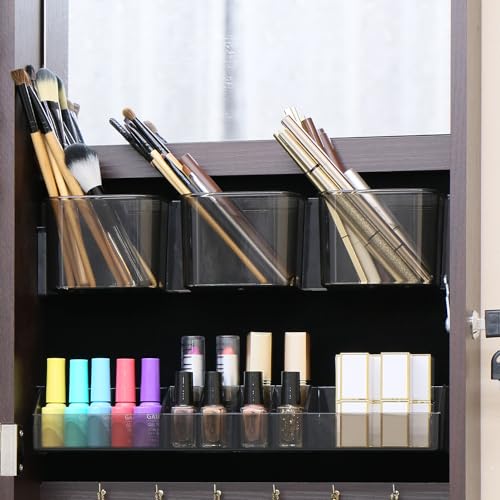 Off-White Jewelry Armoire with Mirror and 2 Drawers U602375