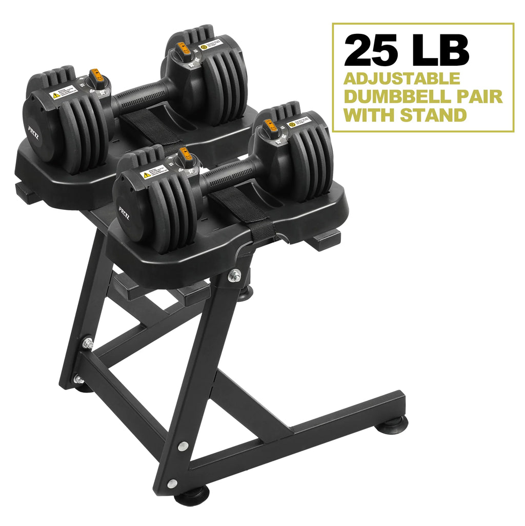 10-30lb Adjustable Dumbbell Pair with Stand P2630