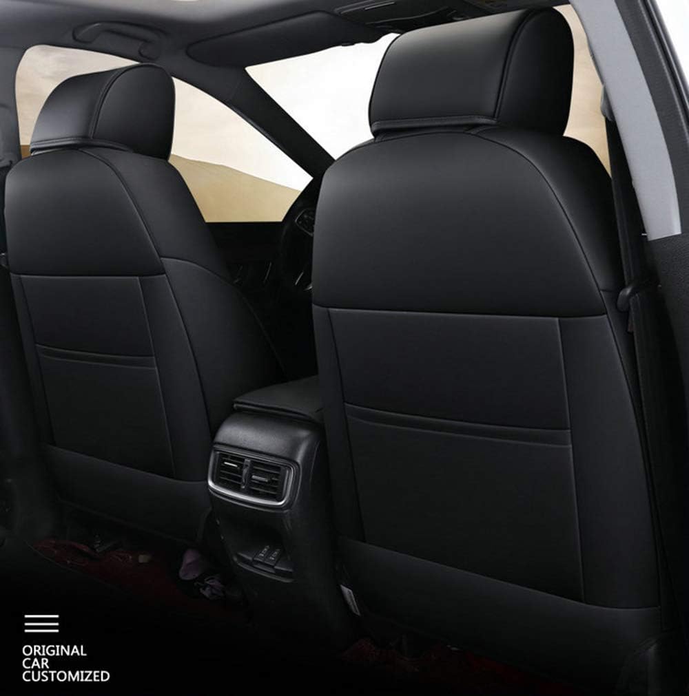 Black Leatherette Full Set Car Seat Covers A868429