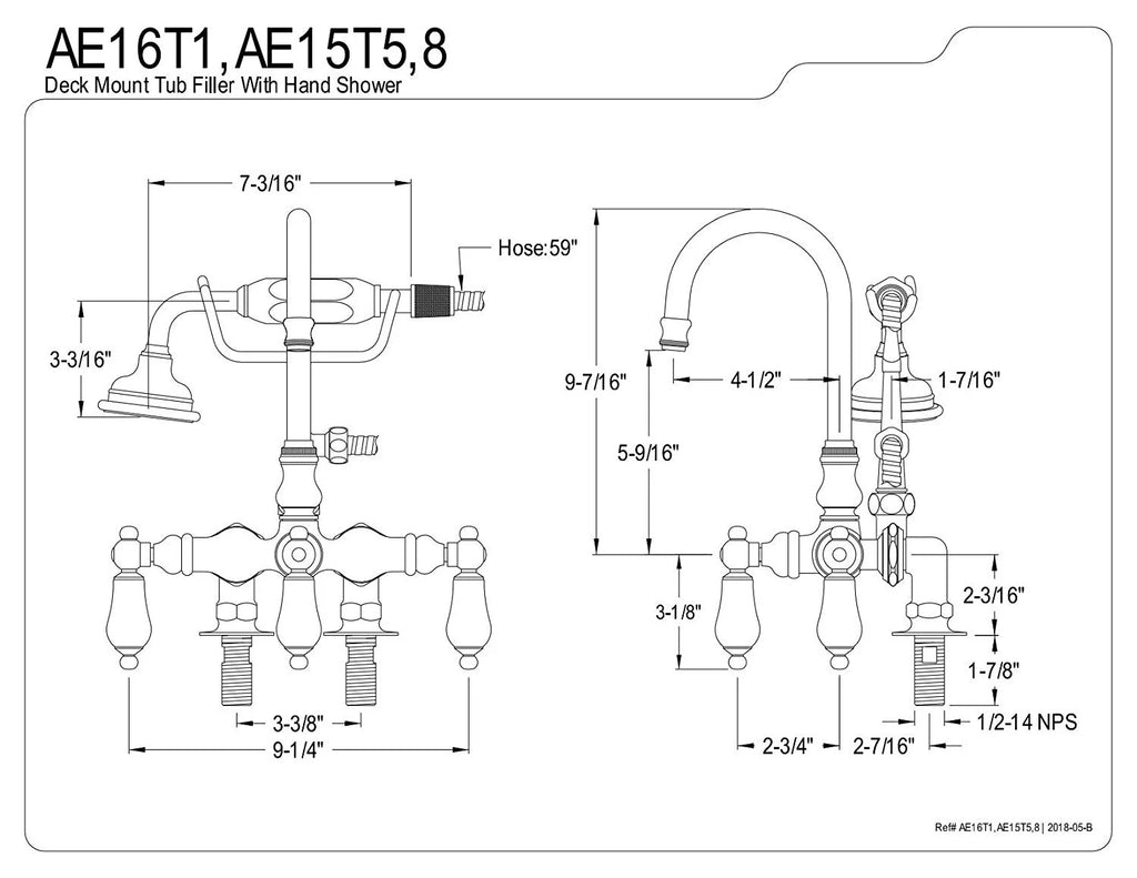 Clawfoot Tub Filler M33088