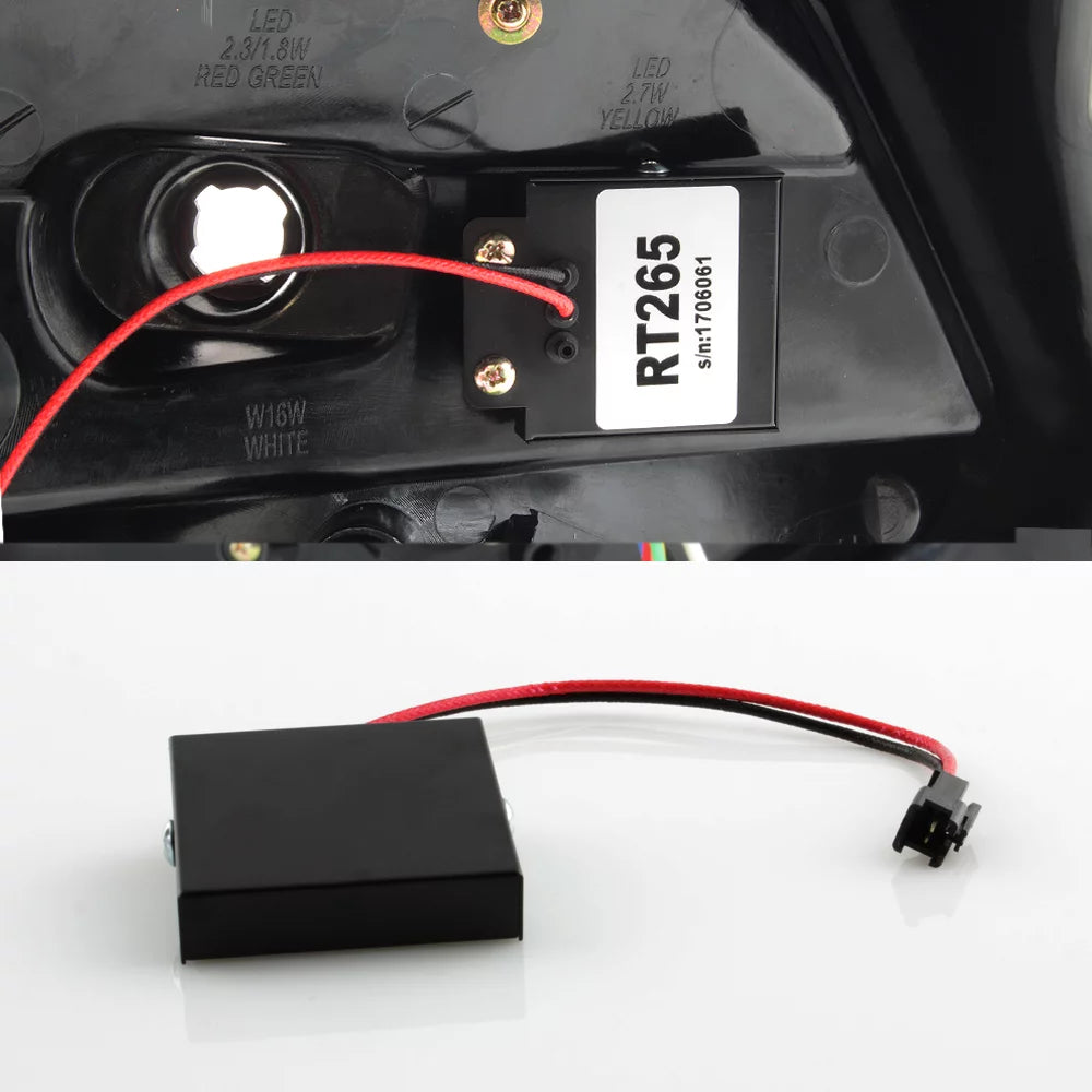 For 2012-2014 Ford Focus Hatchback LED Tail Lights Left+Right Pair Y390091