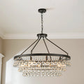 10-Light 3-Tier Drum Crystal Chandelier C4259