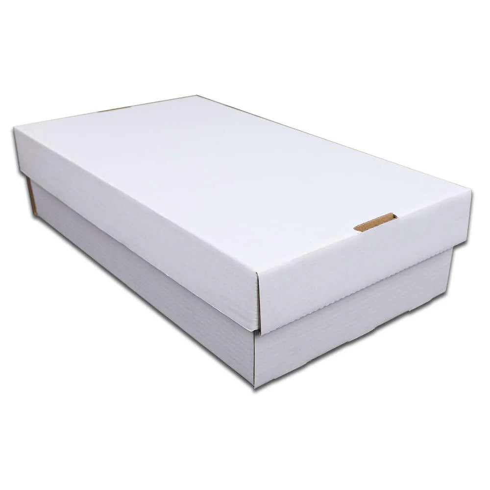 Corrugated Cardboard Card Storage Box 3000 Count White Divider O942009