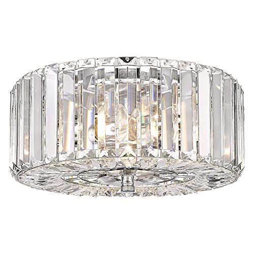 Chrome 2-Light Flush Mount Ceiling Light E2336
