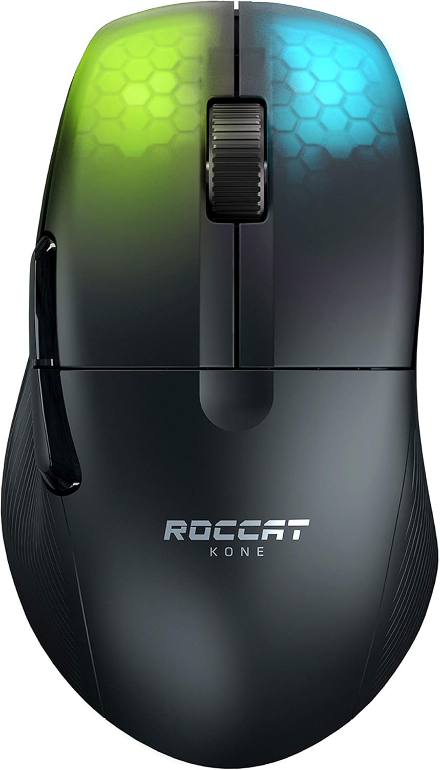 White Wireless Ergonomic Gaming Mouse with 19K DPI Optical Sensor G416