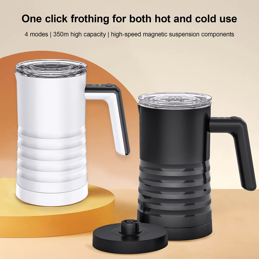 4 in 1 Electric Milk Frother Steamer 580ml Stainless Steel R98779