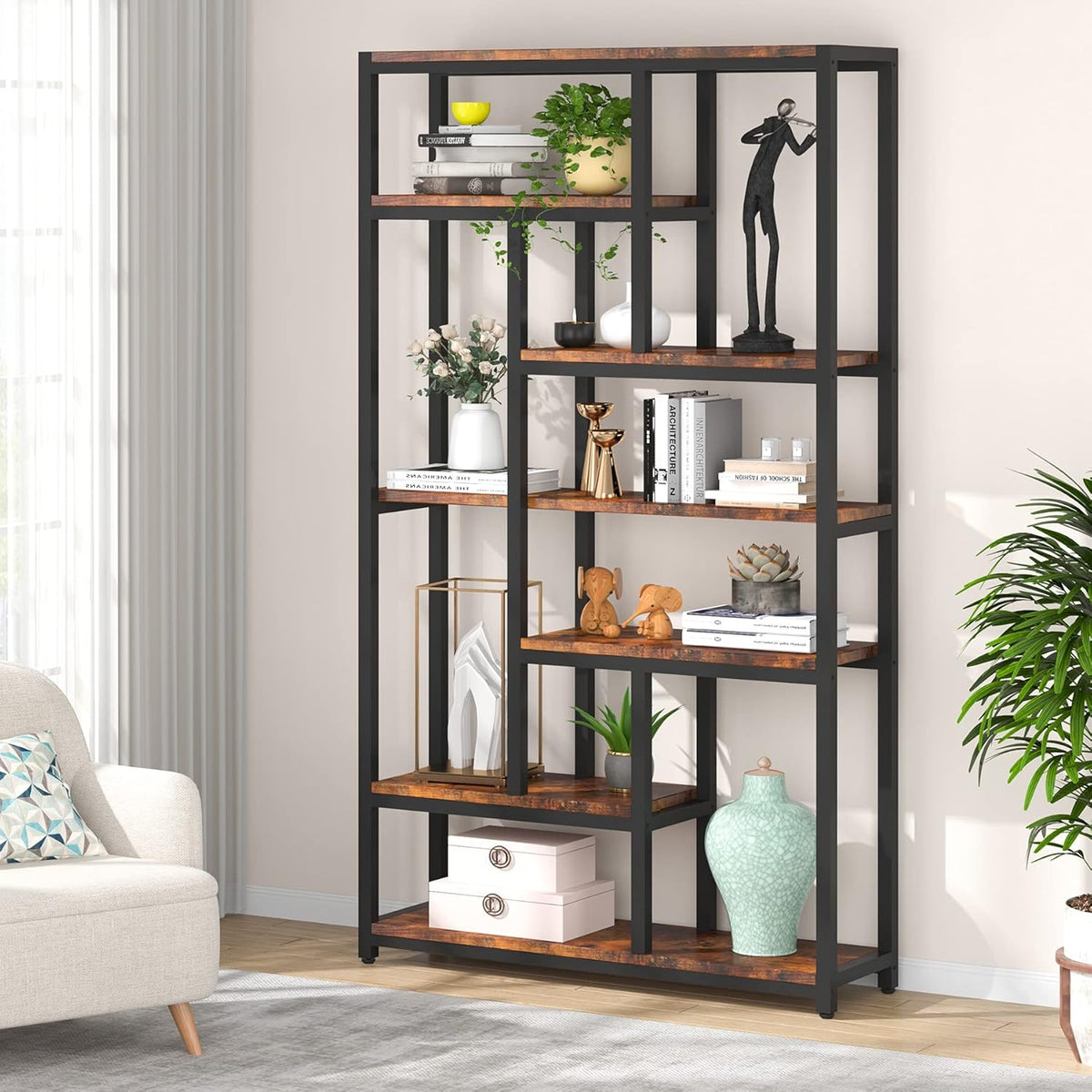 7-Tier 78.4 inch Tall Bookshelf G753362
