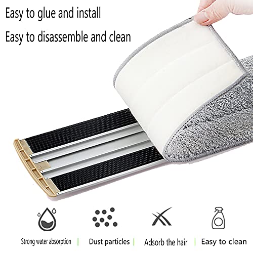 18 in Microfiber Flat Mop with 4 Pads U4653