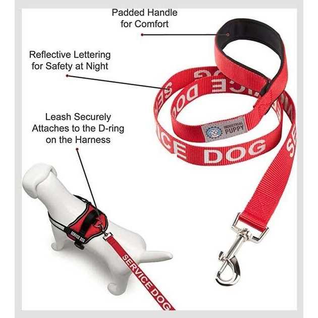 Emotional Support Dog Leash Wrap with Neoprene Handle V9113