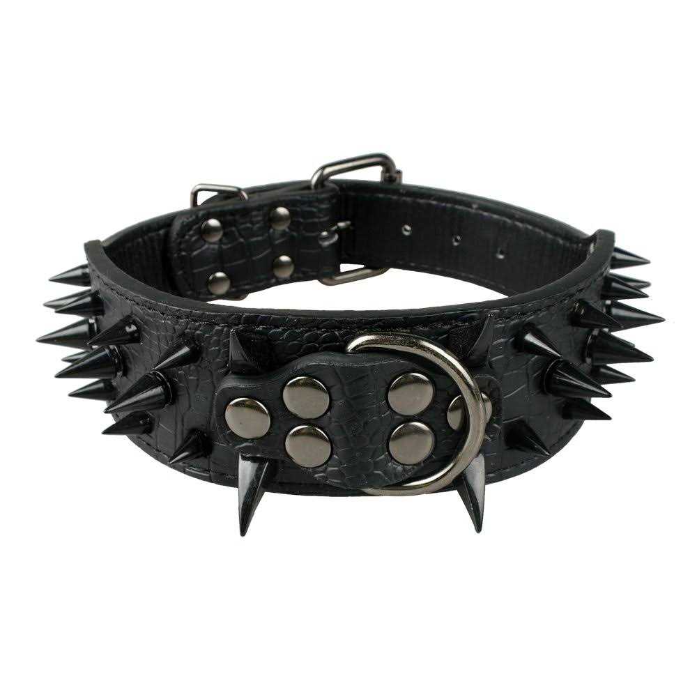 Spiked Studded Leather Dog Collar 2 Inch X589419