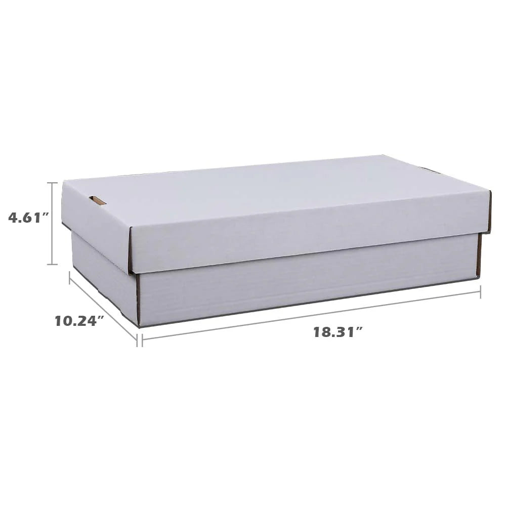 Corrugated Cardboard Card Storage Box 3000 Count White Divider O942009