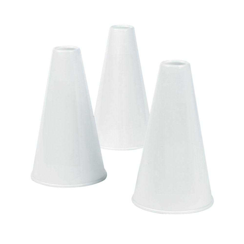 12 Pc White Plastic Megaphones X913450