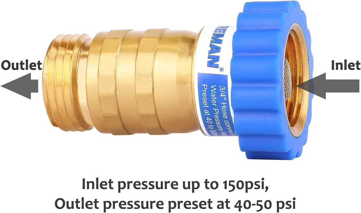 Lead-Free Brass Water Pressure Regulator 40-50 psi Pack of 2 C72085