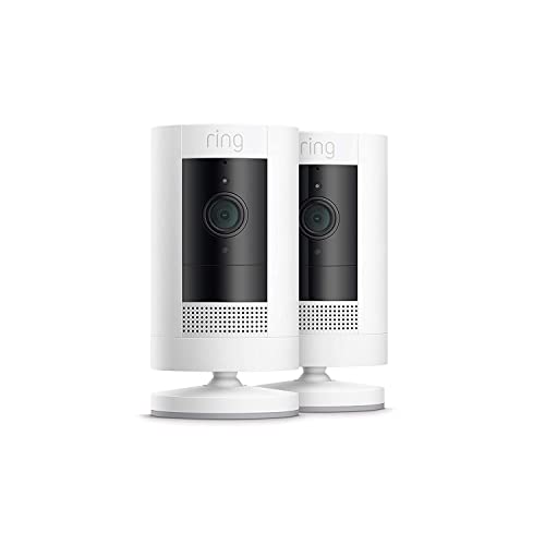 White Weather-Resistant Outdoor Camera with Color Night Vision O28895