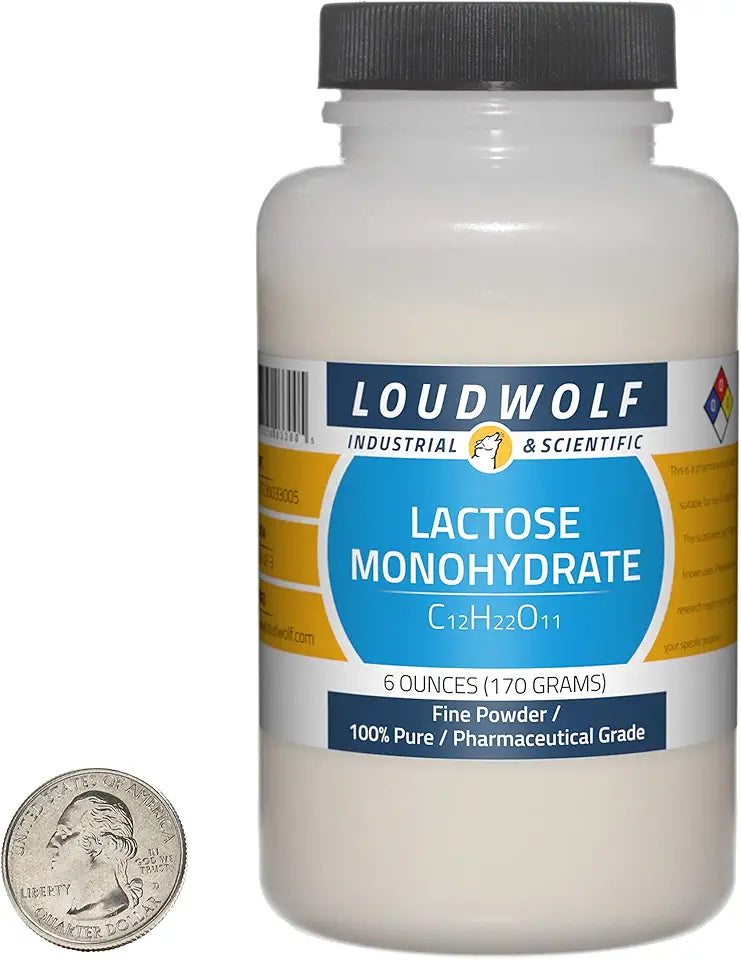 Lactose Monohydrate 6 Ounce Fine Powder B2370