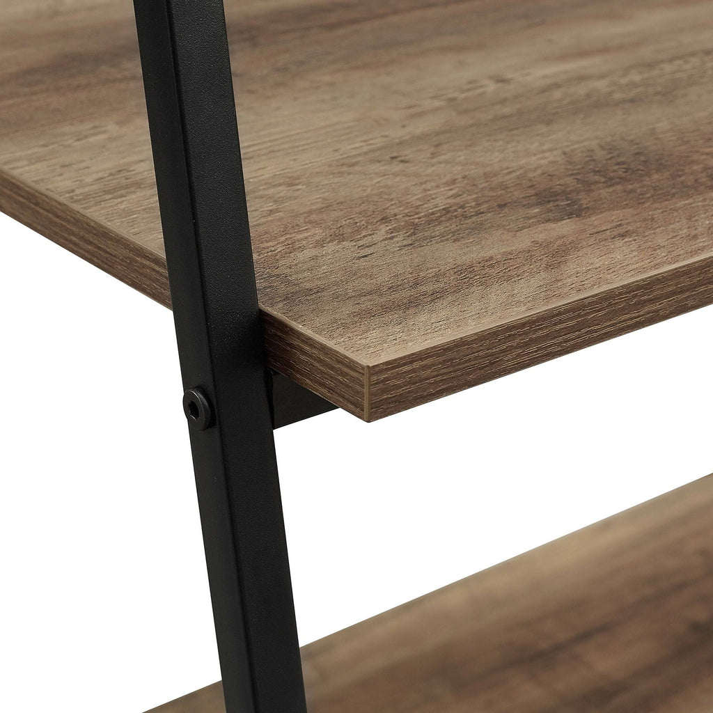 Rustic Oak 5-Shelf Bookshelf P3794