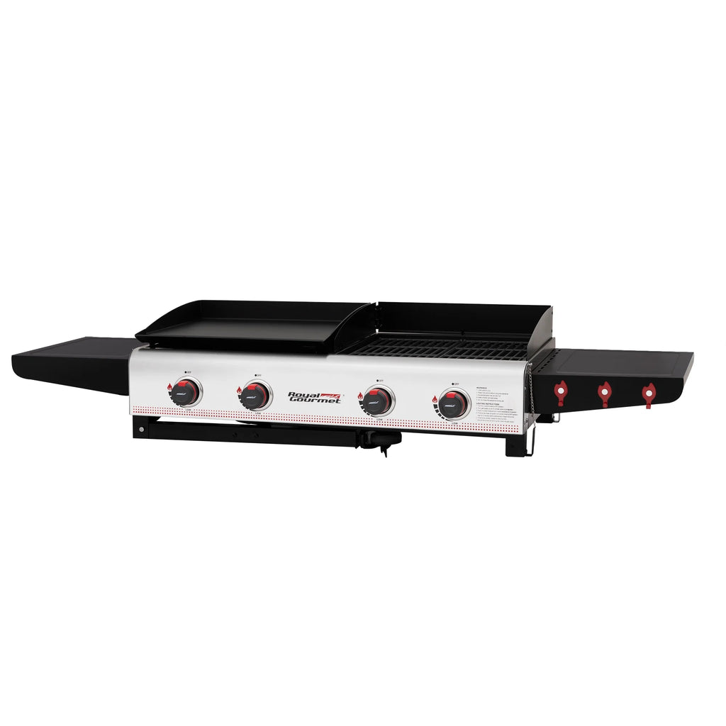 4-Burner Portable Flat Top Gas Grill and Griddle B472007